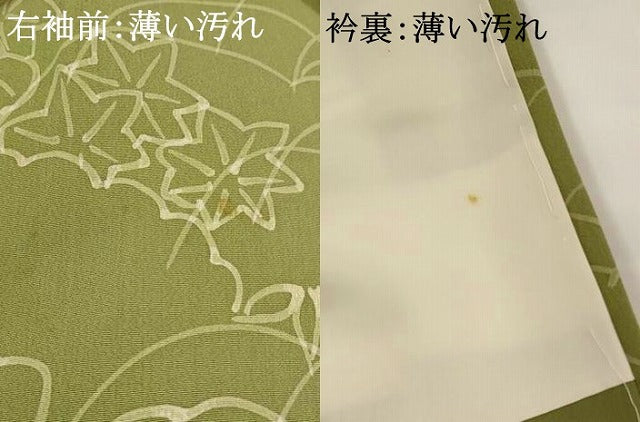 平和屋着物■上質な小紋 ろうけつ染め 風景花文 正絹 逸品 AABG2892st