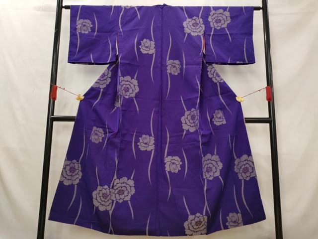 平和屋着物■アンティーク 大正ロマン 紬 舞花文 正絹 逸品 AABG2898st