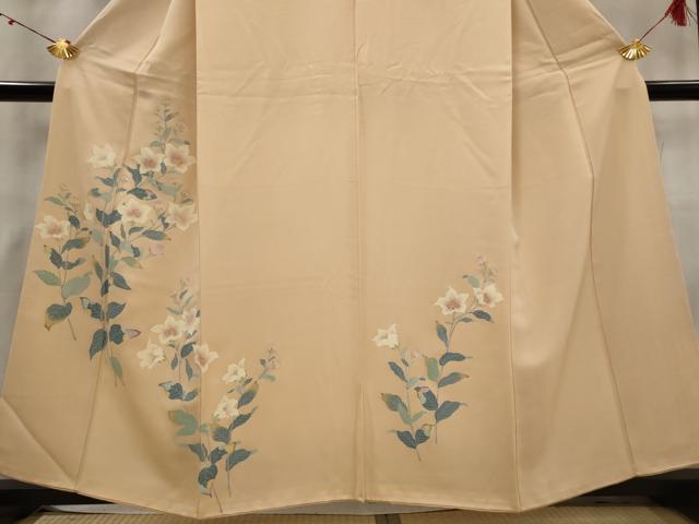 平和屋着物■訪問着 草花文 正絹 逸品 AABG2965st