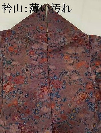 平和屋着物■上質な小紋 草花づくし 正絹 逸品 AABG2966st