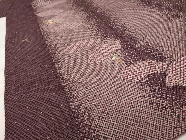 平和屋着物■訪問着 絞り 刺繍 地紙間道 金糸 ますいわ屋扱い 正絹 逸品 AABG2974st
