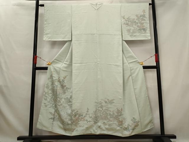 平和屋着物■訪問着 風景花文 やまと誂製 正絹 逸品 未使用 AABG2990st