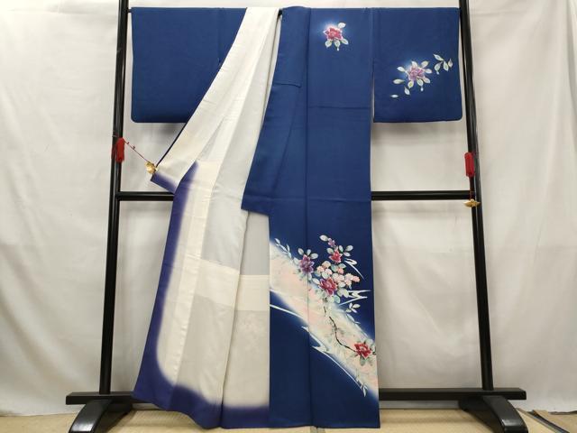 平和屋着物■訪問着 草花文 暈し染め 正絹 逸品 AABG3006st