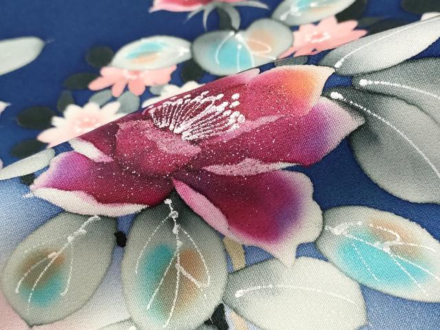 平和屋着物■訪問着 草花文 暈し染め 正絹 逸品 AABG3006st