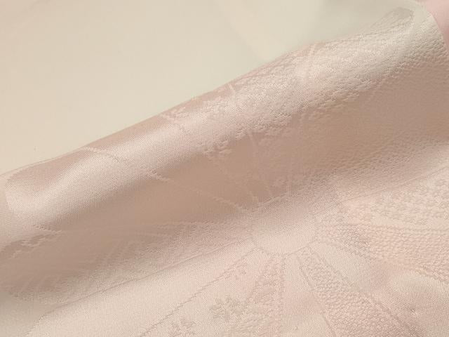 平和屋着物■長襦袢 無双仕立て 舞花地紋 暈し染め 半衿刺繍 正絹 逸品 AABG3011st