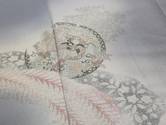 平和屋着物■訪問着 花鳥文 暈し染め 金彩 正絹 逸品 AABG3037st