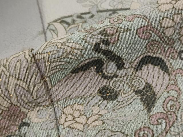 平和屋着物■訪問着 花鳥文 暈し染め 金彩 正絹 逸品 AABG3037st