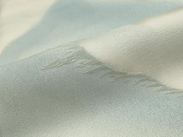 平和屋着物■訪問着 刺繍 遠山文 暈し染め 正絹 逸品 AABG3066st