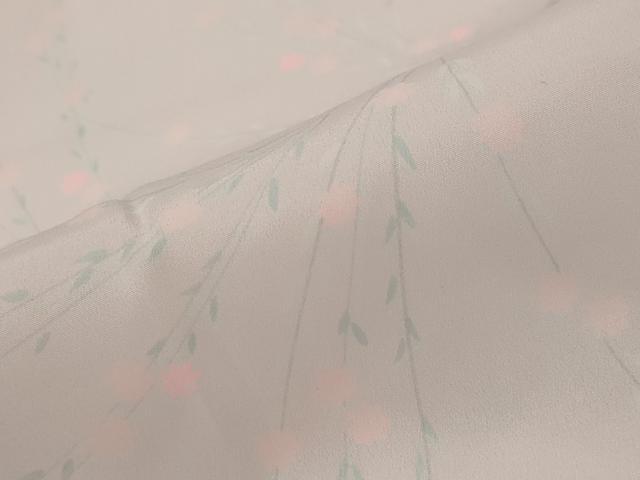 平和屋着物■長襦袢 無双仕立て 枝花文 正絹 逸品 AABG3070st