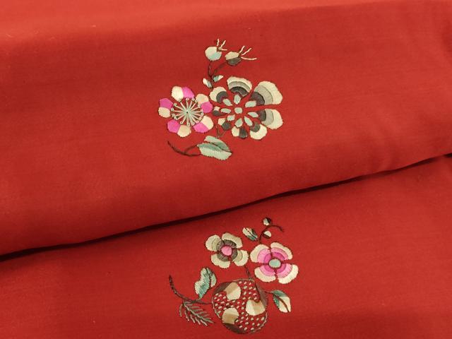 平和屋本店▼打敷 内敷 刺繍 舞花文 法衣 寺院 仏具 仏教 僧侶 神職 装束 AABG3258ja