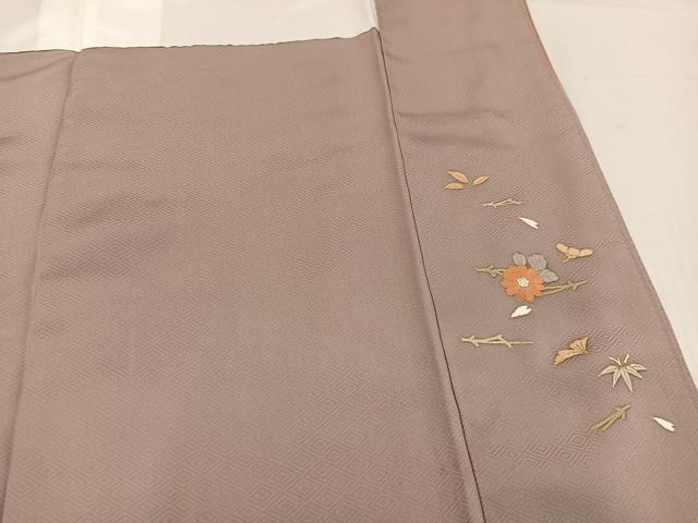 平和屋着物●訪問着 友禅 松竹梅 暈し染め 金彩 正絹 逸品 AABG3419ph