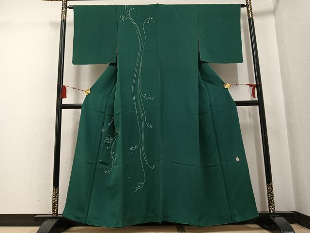 平和屋着物●世界的人形師 辻村寿三郎 ジュサブロー 訪問着 唐草文 正絹 逸品 AABG3448ph