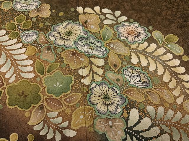 平和屋着物●訪問着 辻が花 暈し染め 金彩 正絹 逸品 未使用 AABG3464ph