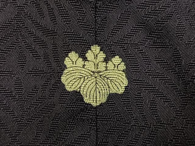 平和屋着物●銀座もとじ 色無地 草木地紋 深紫色 正絹 逸品 AABG3470ph