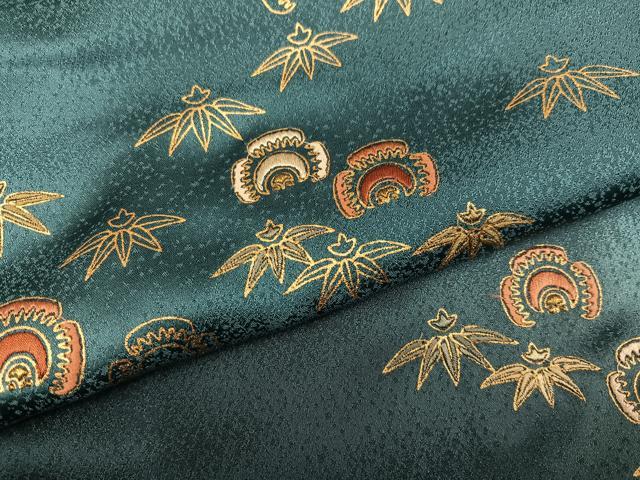 平和屋着物●訪問着 刺繍 福良雀 笹 暈し染め 金彩 正絹 逸品 AABG3472ph