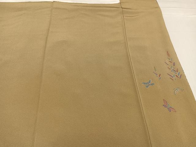 平和屋着物●訪問着 友禅 流水草花文 暈し染め 正絹 逸品 AABG3474ph
