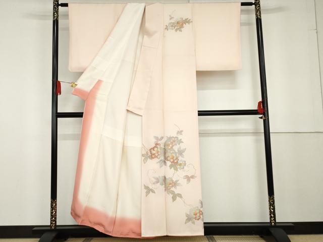 平和屋着物●金彩友禅 卓越技能者・名工・和田光正 訪問着 蔦の葉花文 金銀彩 正絹 逸品 AABG3503cs
