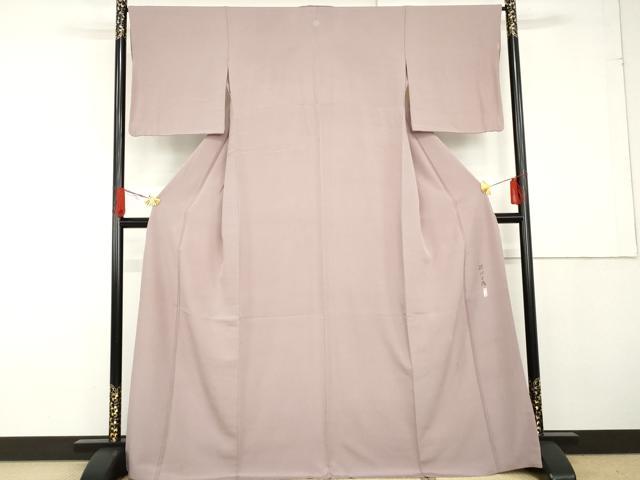 平和屋着物●本加賀友禅作家 能川光陽 色無地 光陽 紅藤色 高島屋扱い 背抜き仕立て 正絹 逸品 AABG3520cs