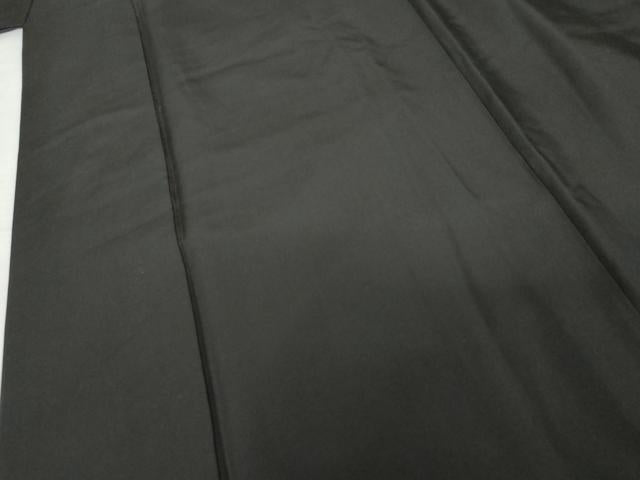 平和屋着物●男性 黒紋付・羽織セット 正絹 逸品 AABG3523cs