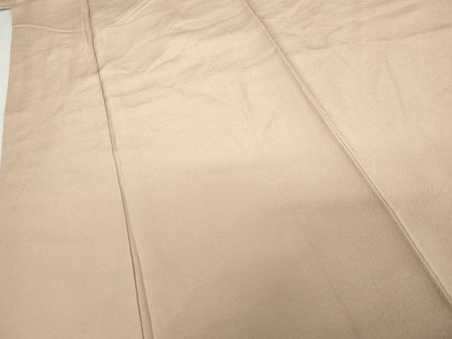 平和屋着物●上質な色無地 作家物 本草木染 洗柿色 正絹 逸品 AABG3529cs