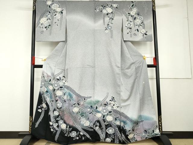 平和屋着物●訪問着 作家物 孝美 辻が花 暈し染め 正絹 逸品 AABG3553cs
