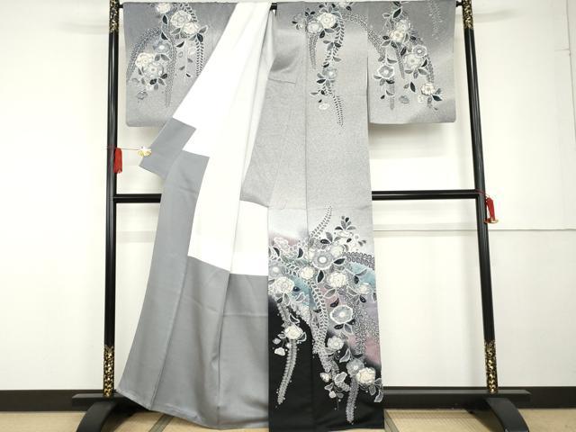 平和屋着物●訪問着 作家物 孝美 辻が花 暈し染め 正絹 逸品 AABG3553cs