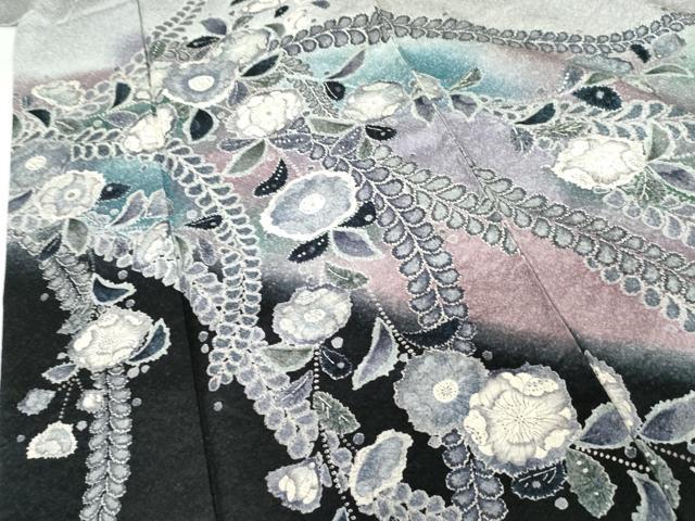 平和屋着物●訪問着 作家物 孝美 辻が花 暈し染め 正絹 逸品 AABG3553cs