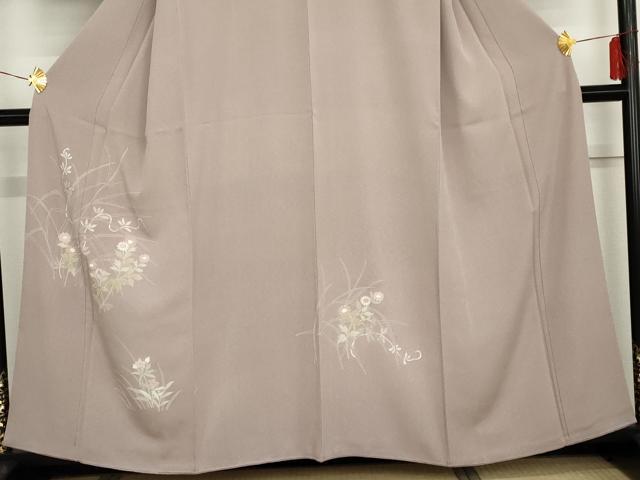 平和屋着物●訪問着 友禅 枝花文 金彩 正絹 逸品 AABG3556cs