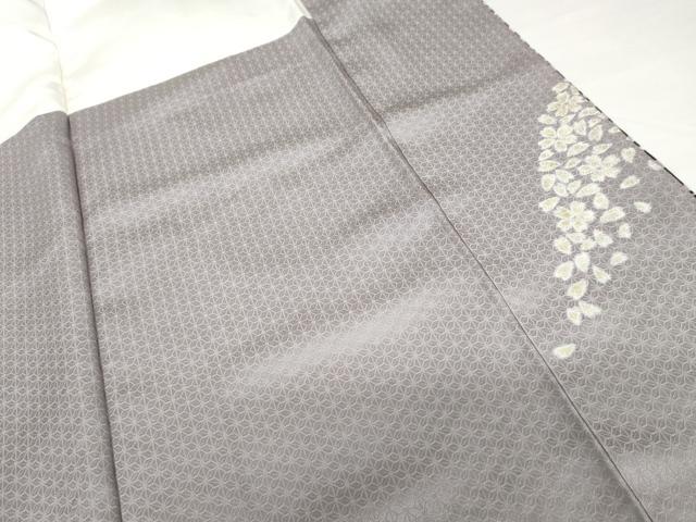 平和屋着物●訪問着 朧染め 重ね絞り 立波花文 暈し染め 正絹 逸品 AABG3557cs