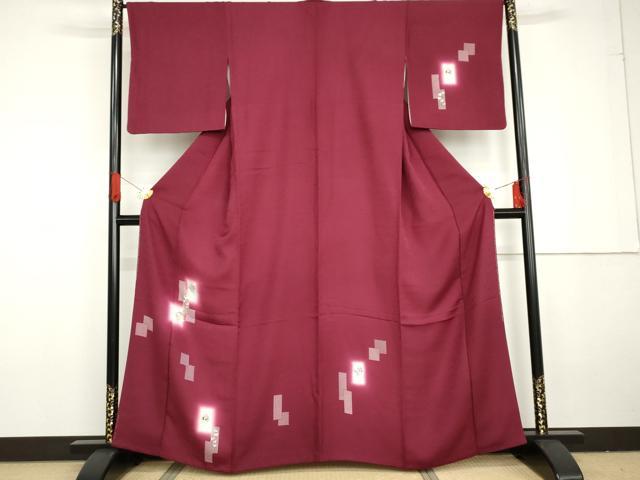 平和屋着物●訪問着 刺繍 色紙重ね兎文 暈し染め 金銀彩 さが美扱い 正絹 逸品 AABG3584cs