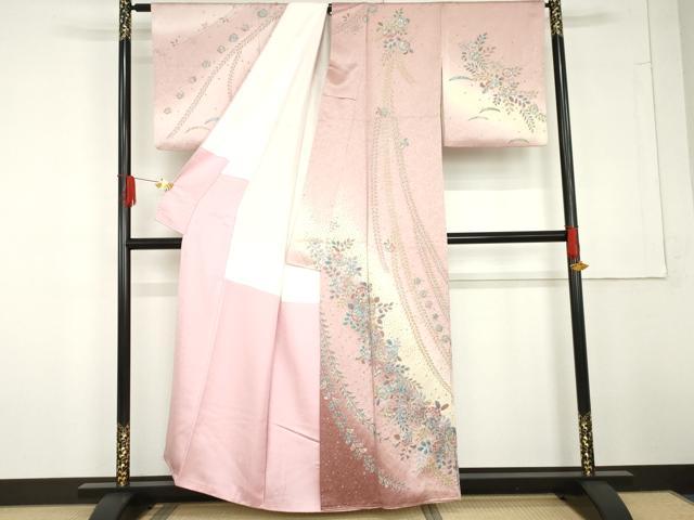 平和屋着物●訪問着 辻が花 暈し染め 金彩 正絹 逸品 AABG3605cs