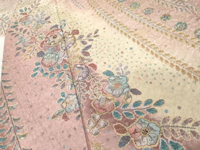 平和屋着物●訪問着 辻が花 暈し染め 金彩 正絹 逸品 AABG3605cs
