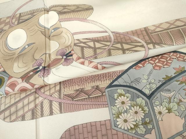 平和屋着物●染色作家 おだに武士 色留袖 手描き 翁 ますいわ屋扱い 正絹 逸品 AABG3607cs
