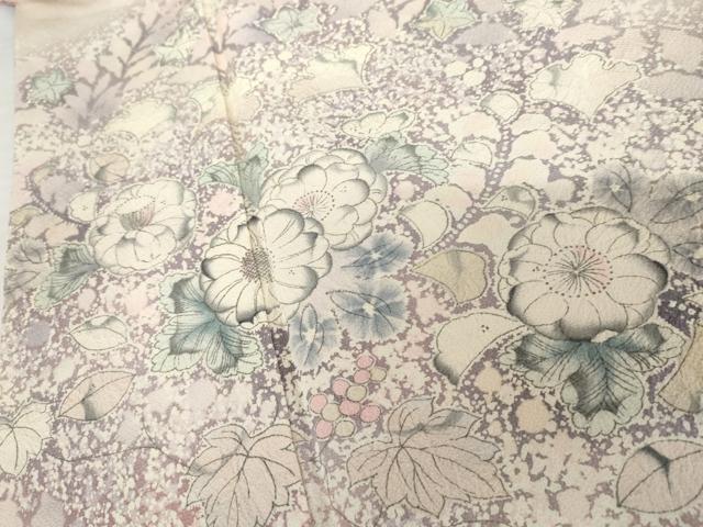 平和屋着物●本草木染作家 瑞鳳 訪問着 辻が花 絞り 暈し染め 正絹 逸品 AABG3617cs