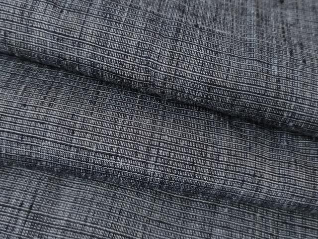 平和屋着物●男性 結城紬 色無地 青藍色 高島屋扱い 正絹 逸品 AABG3624cs