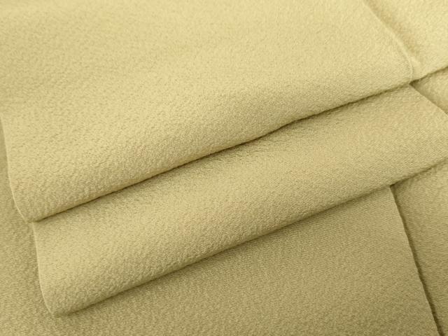 平和屋着物●上質な色無地 抹茶色 正絹 逸品 AABG3628cs