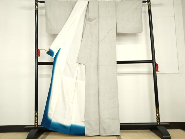 平和屋着物●本場大島紬 白大島 100亀甲 総詰め 正絹 逸品 AABG3630cs