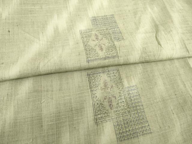 平和屋着物●結城紬 奥順 はたおり娘 100亀甲 飛び亀甲柄 色紙重ね花文 やまと誂製 正絹 逸品 AABG3644ck