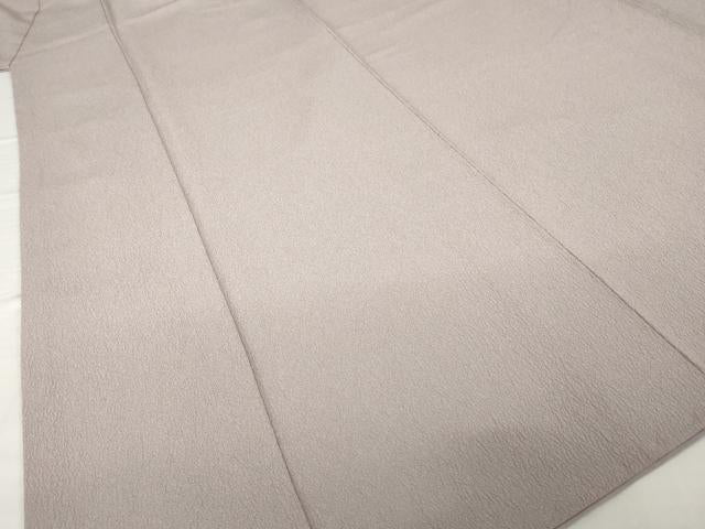 平和屋着物●洗える最高級着物 <英>はなぶさ謹製 色無地 梅鼠色 AABG3661ck