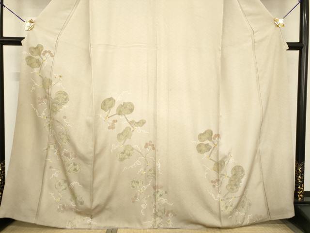 平和屋着物●訪問着 ほおずき 暈し染め 金彩 正絹 逸品 AABG3678ck