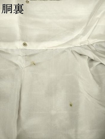 平和屋着物●上質な紬 麻の葉文様 正絹 逸品 AABG3703ck
