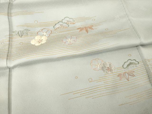 平和屋着物●訪問着 刺繍 松竹梅 金彩 正絹 逸品 AABG3705ck