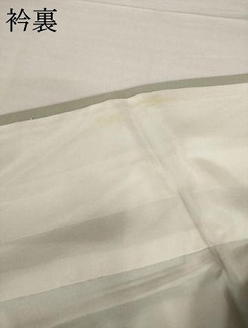 平和屋着物●加賀友禅の巨匠 初代 由水十久 色無地 灰汁色 正絹 逸品 AABG3709ck