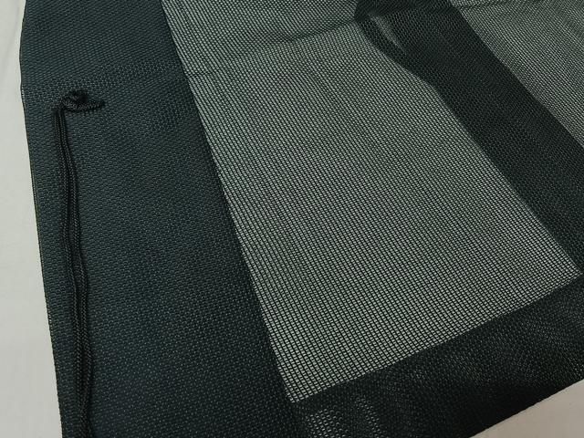 平和屋着物▽道中着 スリーシーズン 春夏秋 塵除け 暗黒色 正絹 逸品 AABG3721jh