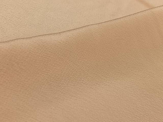 平和屋着物▽上質な色無地 単衣 洗柿色 正絹 逸品 AABG3729jh