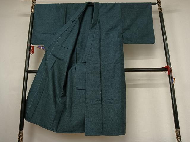 平和屋着物▽男性 紬 単衣 アンサンブル 霞文 ウール AABG3746jh