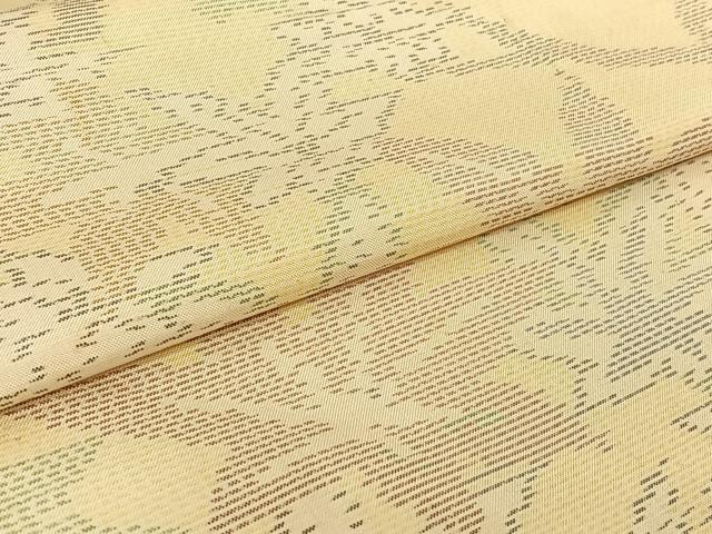 平和屋着物▽本場大島紬 単衣 枝葉文 正絹 逸品 AABG3751jh