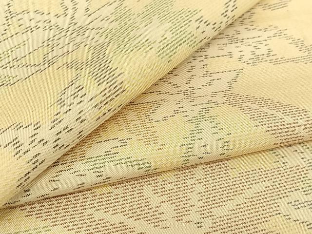 平和屋着物▽本場大島紬 単衣 枝葉文 正絹 逸品 AABG3751jh