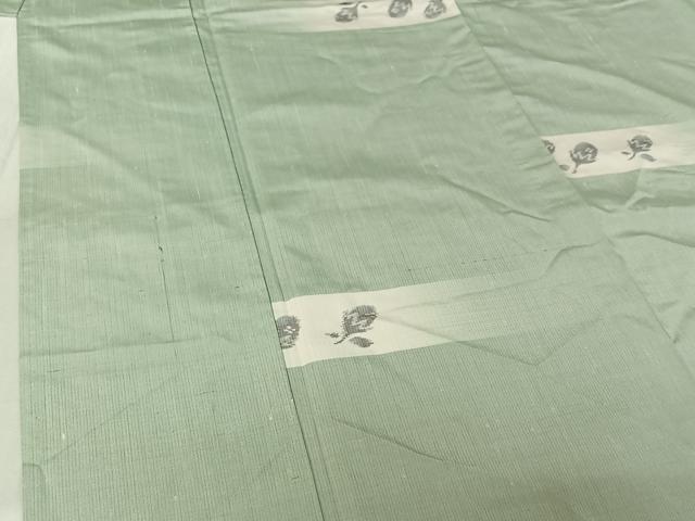 平和屋着物▽上質な紬 単衣 成り物 正絹 逸品 AABG3773jh