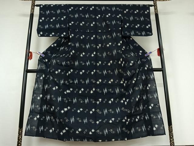 平和屋着物▽本場琉球絣 単衣 綿 逸品 AABJ3139ck